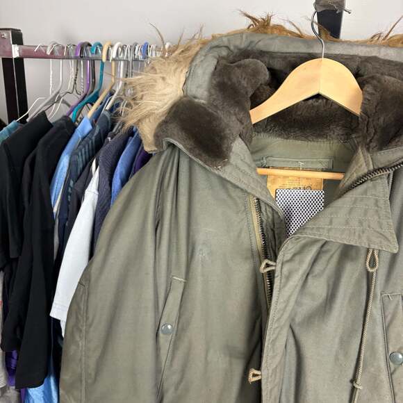 Men's 1977 N-3B USAF Extreme Cold Weather Parka XSmall 70s Vtg Air Force Coat - Picture 2 of 9